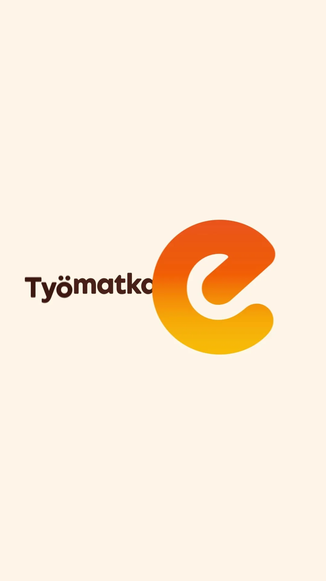 Työmatkaetu-juliste pystynäytölle, Epassin e-kirjain logossa