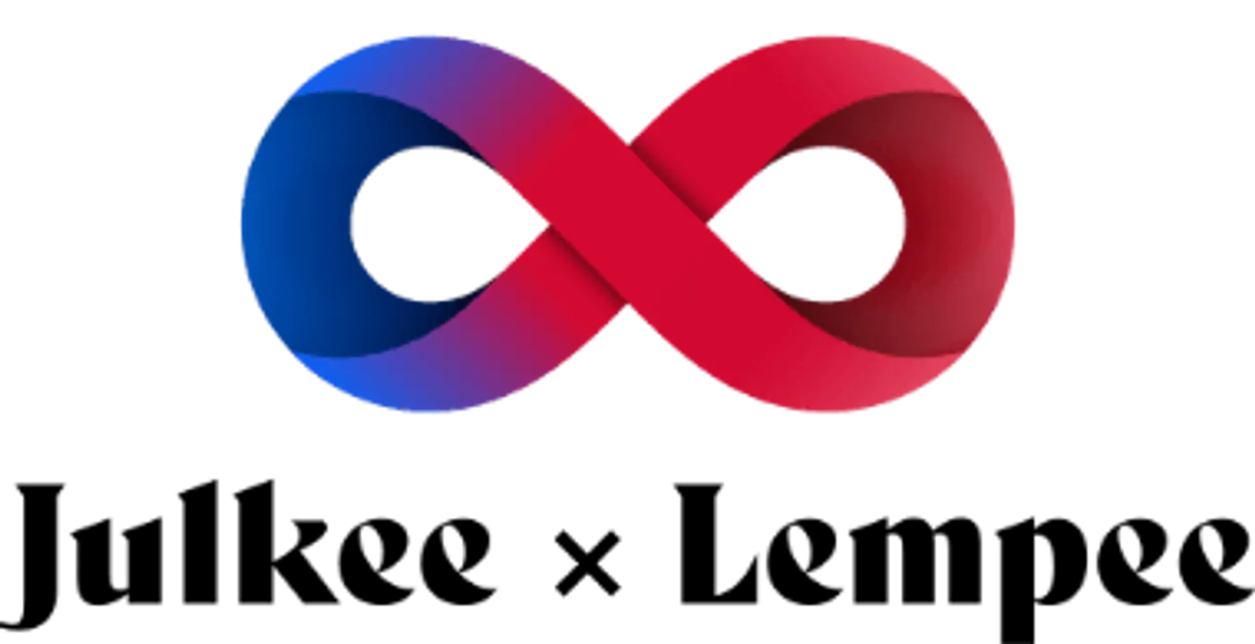 The Julkee × Lempee colour loop and wordmark