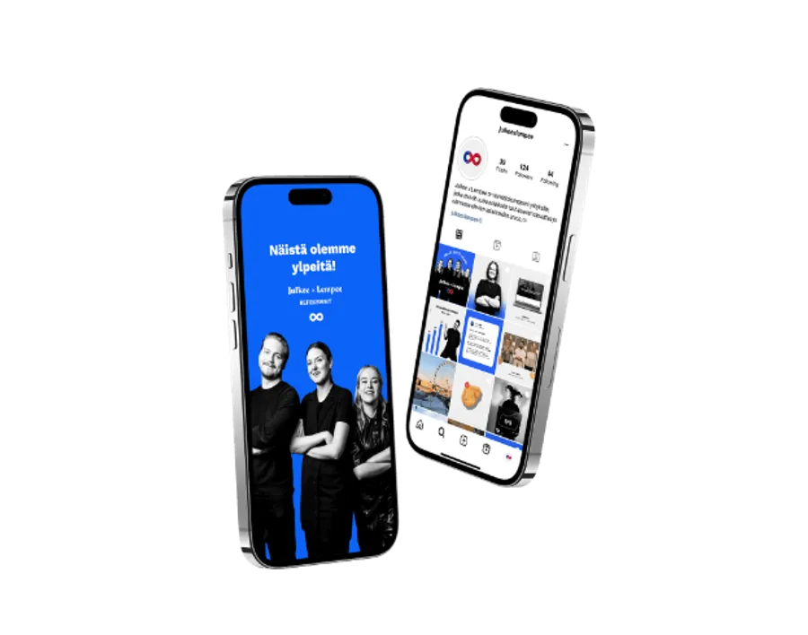 Phones showing the Julkee × Lempee website