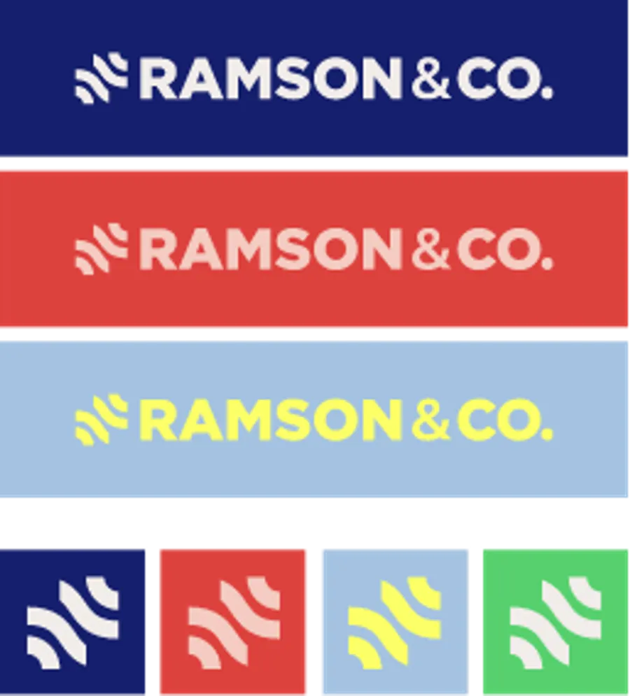 Logo eri värisillä pohjilla