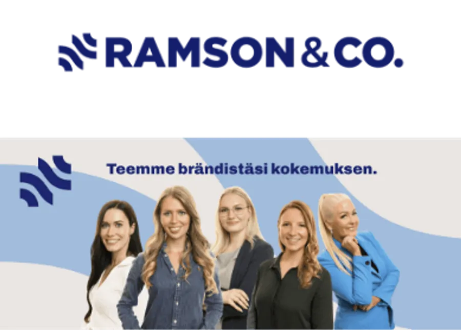 The Ramson & Co website ”We turn your brand into an experience”
